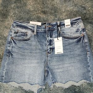 Judy Blue Its Concert Time Distressed Denim Shorts